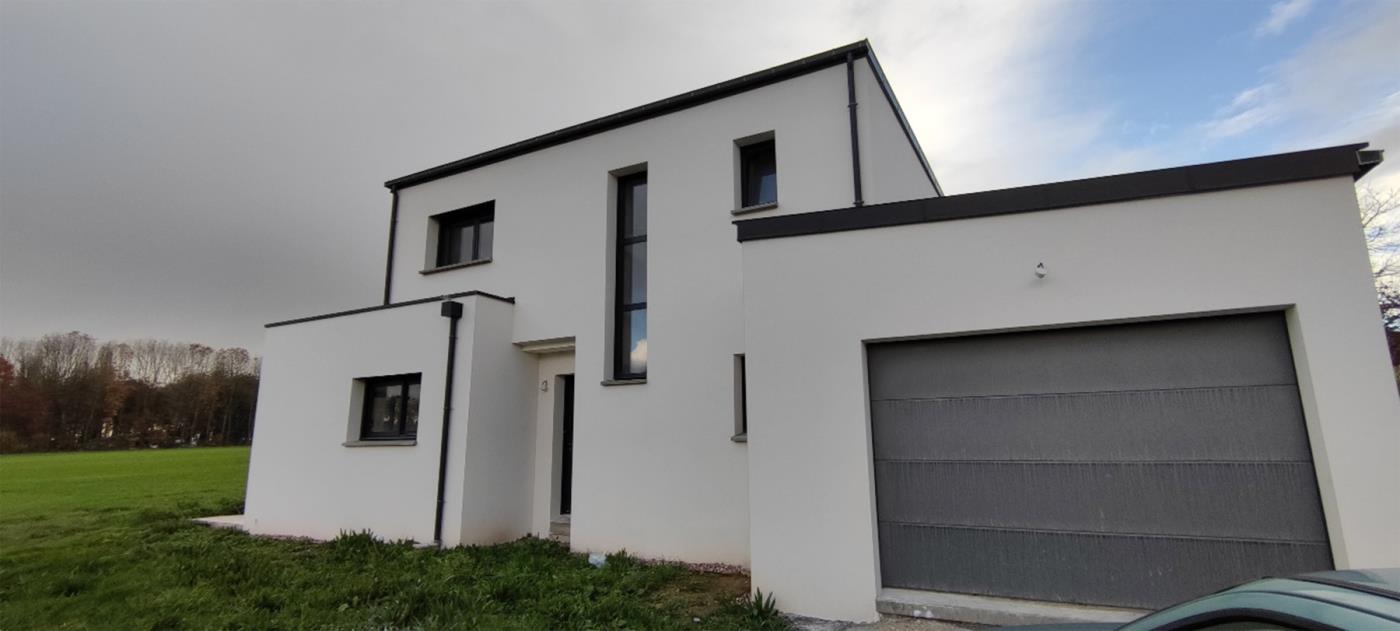 Maison au style contemporain sur Romillé - Constructueur de maison individuelle Les Maisons ARBA